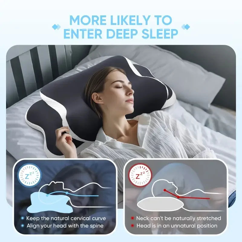 Butterfly Memory Foam Cervical Pillow - photo 2