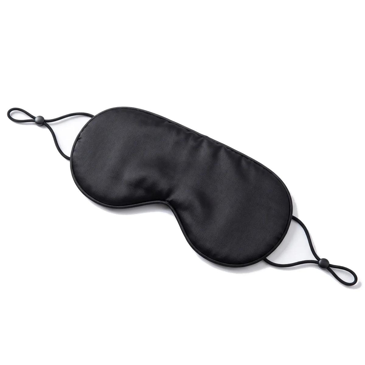 black | Ice Silk Cooling & Warming Sleep Mask, front view