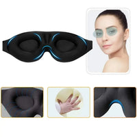 All colors | 3D Concave Cup Blackout Sleep Mask, contoured eye cups and memory foam details