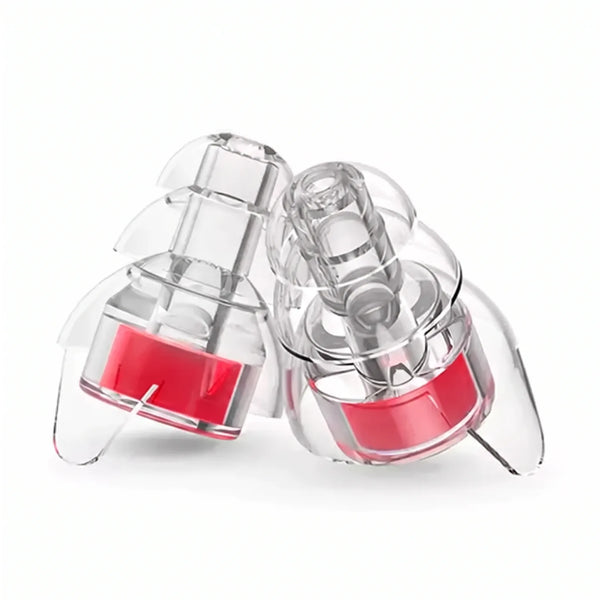 Red | High-Fidelity Concert Ear Plugs with Case, pair