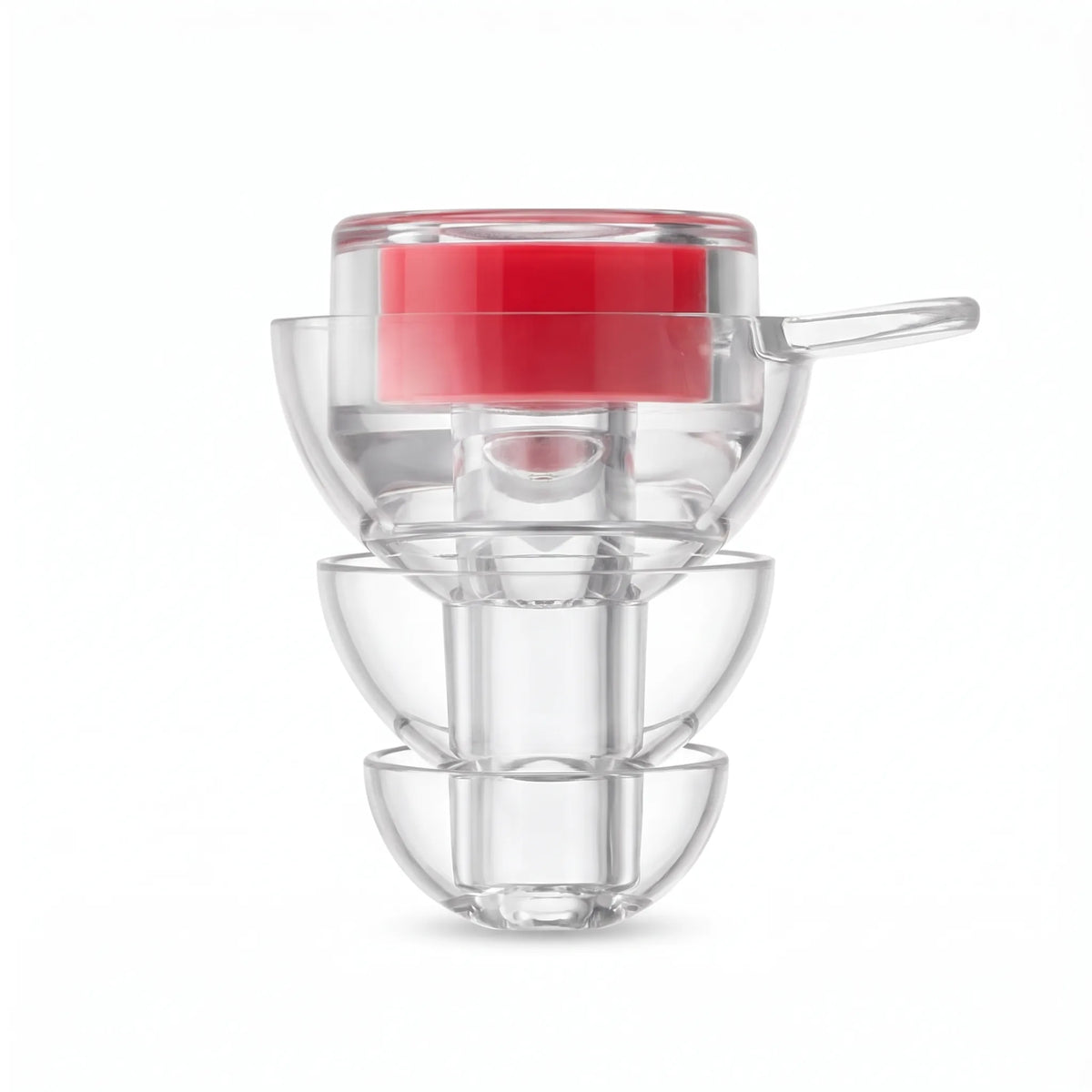 Red | High-Fidelity Concert Ear Plugs with Case, single side