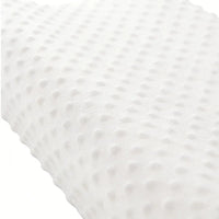 White | Orthopedic Memory Foam Pillow for Side Sleepers, textured memory foam surface close-up