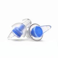 Blue-04 | High-Fidelity Washable Silicone Ear Plugs, three quarter
