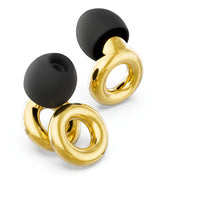 Golden | Quiet Silicone Ear Plugs for Sleep & Motorcycling, pair three quarter