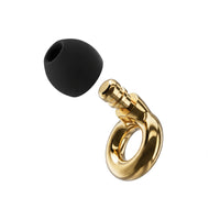 Golden | Quiet Silicone Ear Plugs for Sleep & Motorcycling, disassembled