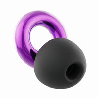 Purple | Quiet Silicone Ear Plugs for Sleep & Motorcycling, macro