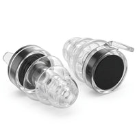 Black | High-Fidelity Concert Ear Plugs with Case, pair front and rear