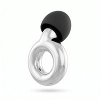 Silver | Quiet Silicone Ear Plugs for Sleep & Motorcycling, single side