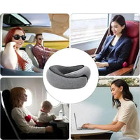 All colors | Roll-Up Memory Foam Travel Neck Pillow, usage scenarios: car, train, plane and office