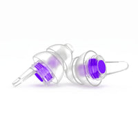 Purple-05 | High-Fidelity Washable Silicone Ear Plugs, three quarter