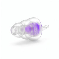 Purple-05 | High-Fidelity Washable Silicone Ear Plugs, back