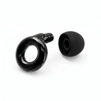 Black 1 | Quiet Silicone Ear Plugs for Sleep & Motorcycling, disassembled