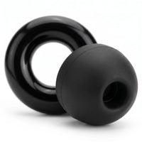 Black 1 | Quiet Silicone Ear Plugs for Sleep & Motorcycling, macro