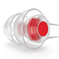 Red-05 | High-Fidelity Washable Silicone Ear Plugs, macro