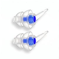 Blue-05 | High-Fidelity Washable Silicone Ear Plugs, top flat
