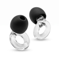 Transparent | Quiet Silicone Ear Plugs for Sleep & Motorcycling, pair three quarter