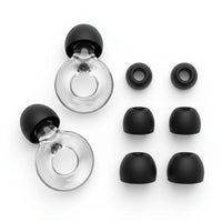 Transparent | Quiet Silicone Ear Plugs for Sleep & Motorcycling, set spare tips