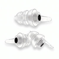 Black-05 | High-Fidelity Washable Silicone Ear Plugs, top flat