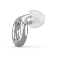 Silver 1 | Quiet Silicone Ear Plugs for Sleep & Motorcycling, single side