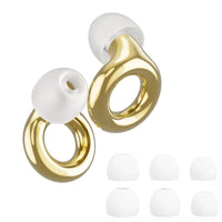 Golden 1 | Quiet Silicone Ear Plugs for Sleep & Motorcycling, set spare tips