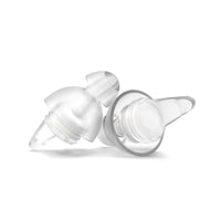 White-04 | High-Fidelity Washable Silicone Ear Plugs, three quarter