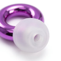 Purple 1 | Quiet Silicone Ear Plugs for Sleep & Motorcycling, macro
