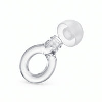 Transparent 1 | Quiet Silicone Ear Plugs for Sleep & Motorcycling, disassembled
