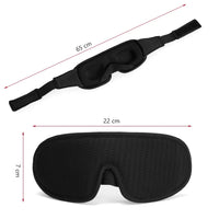 All colors | Soft Padded 3D Contoured Sleep Mask, dimensions