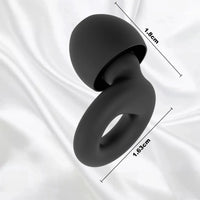 All colors | Silicone Ear Plugs, 4 Sizes (XS–L), dimensions of the ear plug