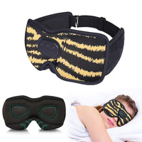 Bluetooth Sleep Mask Headphones — 3D Blackout Mask with Slim Flat Speakers