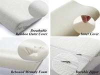 Bamboo Memory Foam Pillow with Removable Zip Cover - photo 10