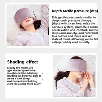 Weighted Sleep Mask Headband — Gentle Pressure, Light Blocking, Soft Velvet