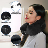 Fillable Velvet Travel Pillow Cover with Storage Bag - photo 5
