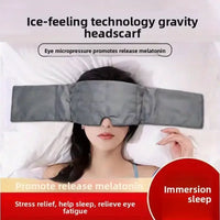 Weighted Sleep Mask Headband — Gentle Pressure, Light Blocking, Soft Velvet