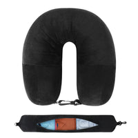 Fillable Velvet Travel Pillow Cover with Storage Bag - photo 13