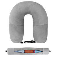 Fillable Velvet Travel Pillow Cover with Storage Bag - photo 11