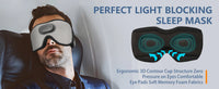 Bluetooth Sleep Mask Headphones — 3D Blackout Mask with Slim Flat Speakers