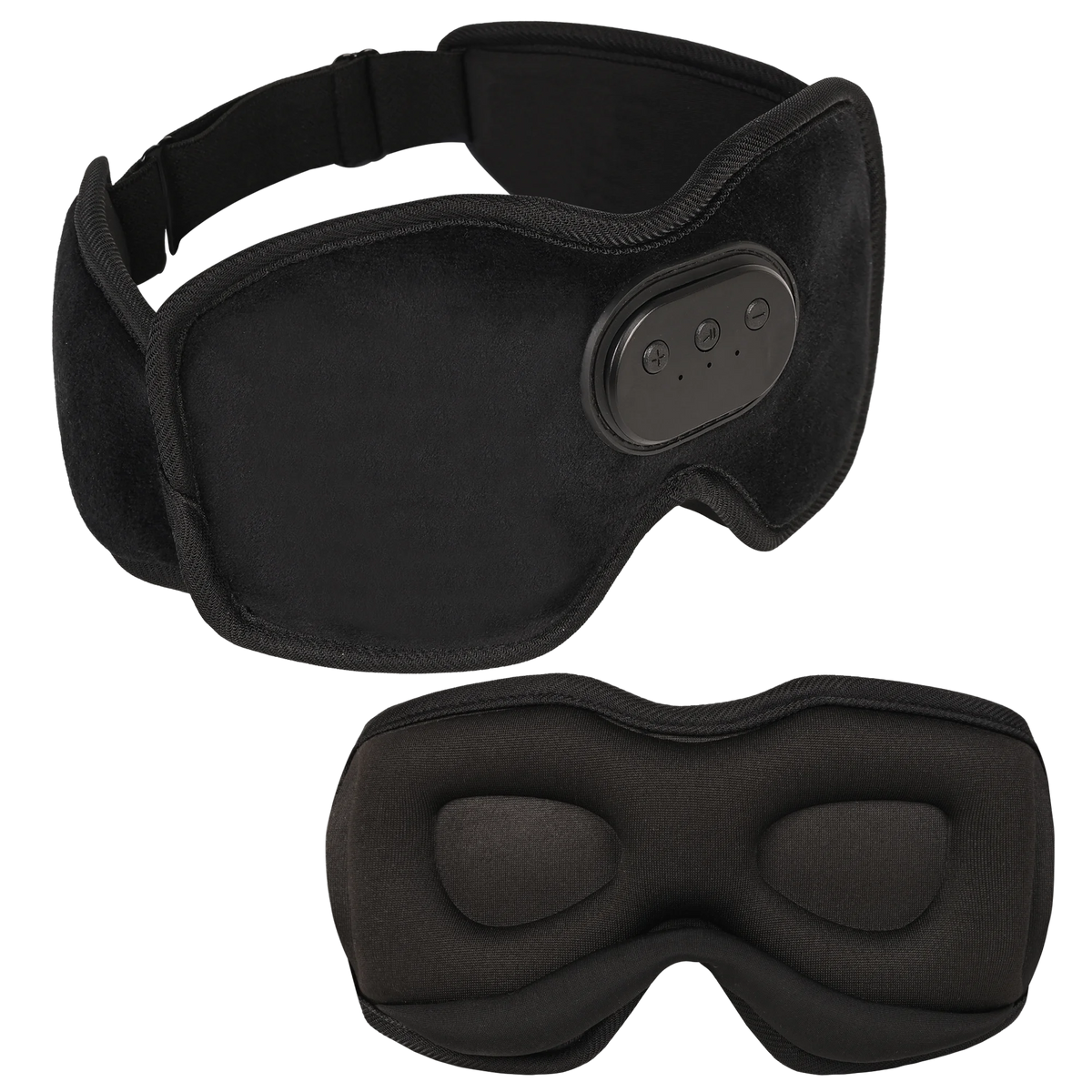 Bluetooth Sleep Mask Headphones — 3D Blackout Mask with Slim Flat Speakers