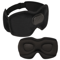 Bluetooth Sleep Mask Headphones — 3D Blackout Mask with Slim Flat Speakers