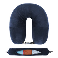 Fillable Velvet Travel Pillow Cover with Storage Bag - photo 12
