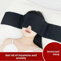 Weighted Sleep Mask Headband — Gentle Pressure, Light Blocking, Soft Velvet