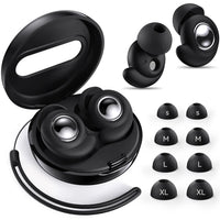 45 dB Noise Reduction Earplugs — Reusable Silicone, 4 Tip Sizes, With Case