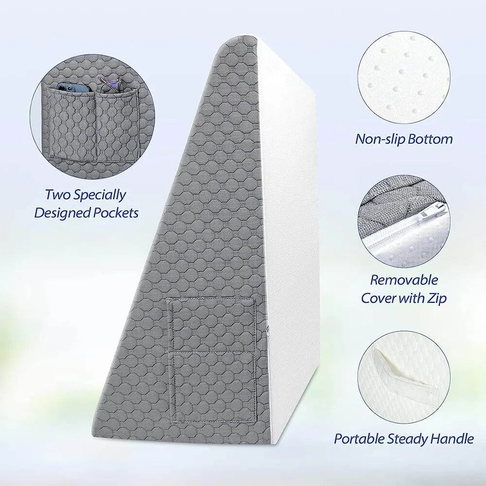 Foam Wedge Pillow for Acid Reflux & Elevated - photo 2