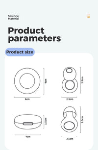 Semi-In-Ear Sleep Earplugs — 25 dB Noise Reduction, Soft Silicone, Reusable