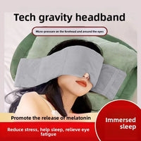 Weighted Sleep Mask Headband — Gentle Pressure, Light Blocking, Soft Velvet