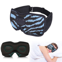 Bluetooth Sleep Mask Headphones — 3D Blackout Mask with Slim Flat Speakers
