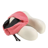 All colors | U-Shaped Memory Foam Airplane Neck Pillow, removable velvet cover over the memory foam