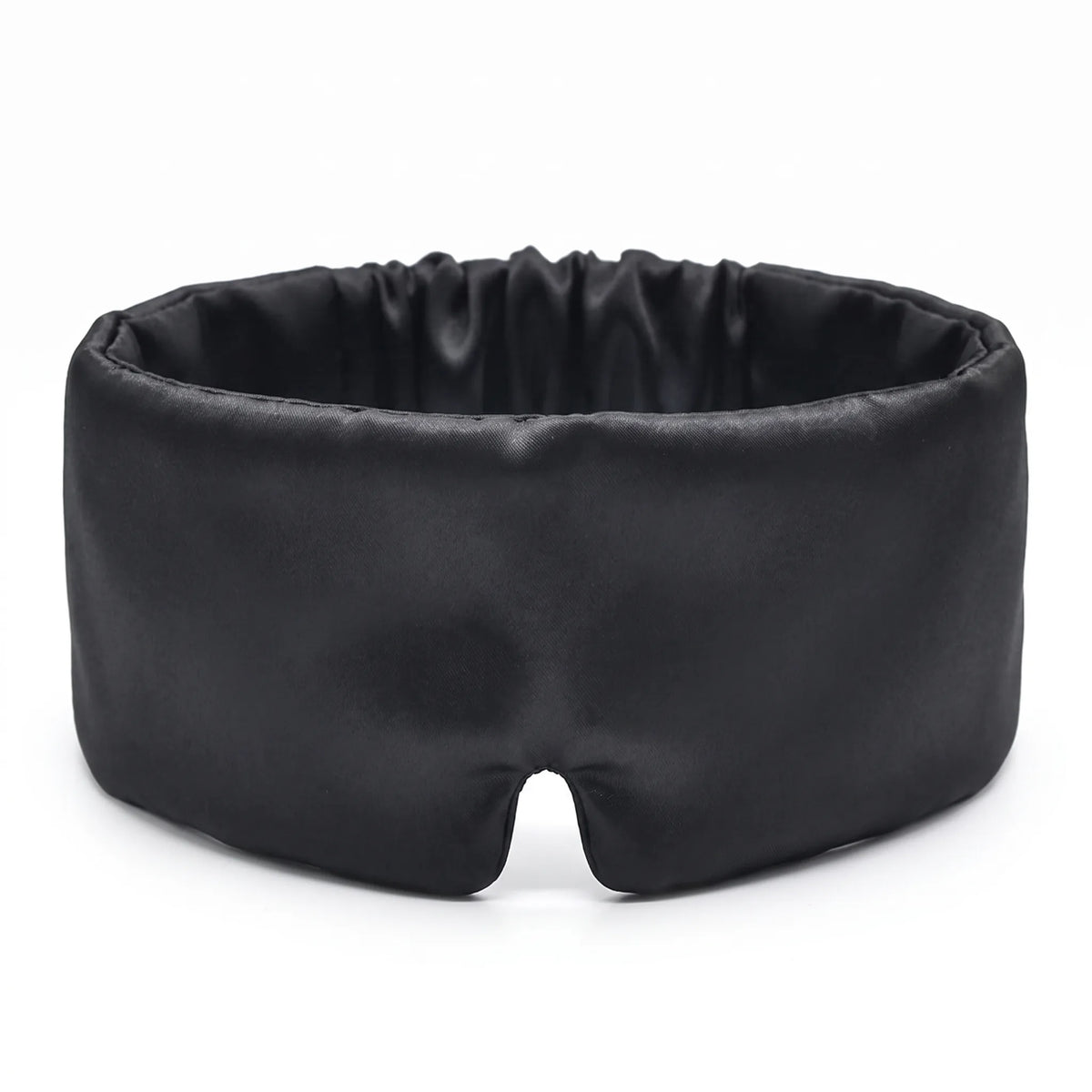 Black | Silk Satin Sleep Mask, front