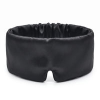 Black | Silk Satin Sleep Mask, front