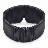 Black | Silk Satin Sleep Mask, back